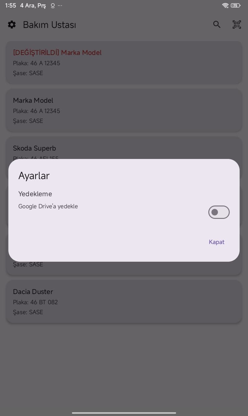 Bakım Ustası Mobil Ekran 7