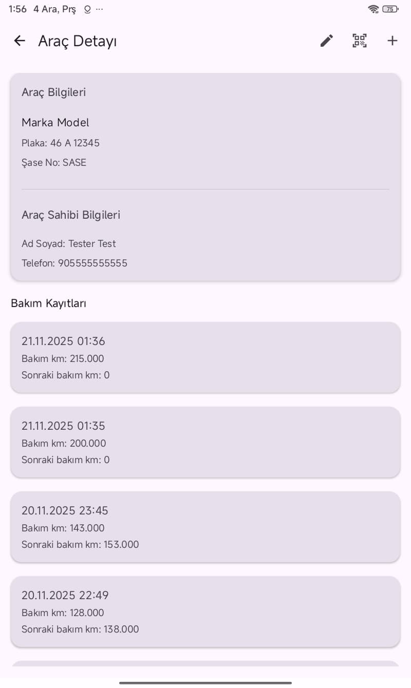 Bakım Ustası Mobil Ekran 8