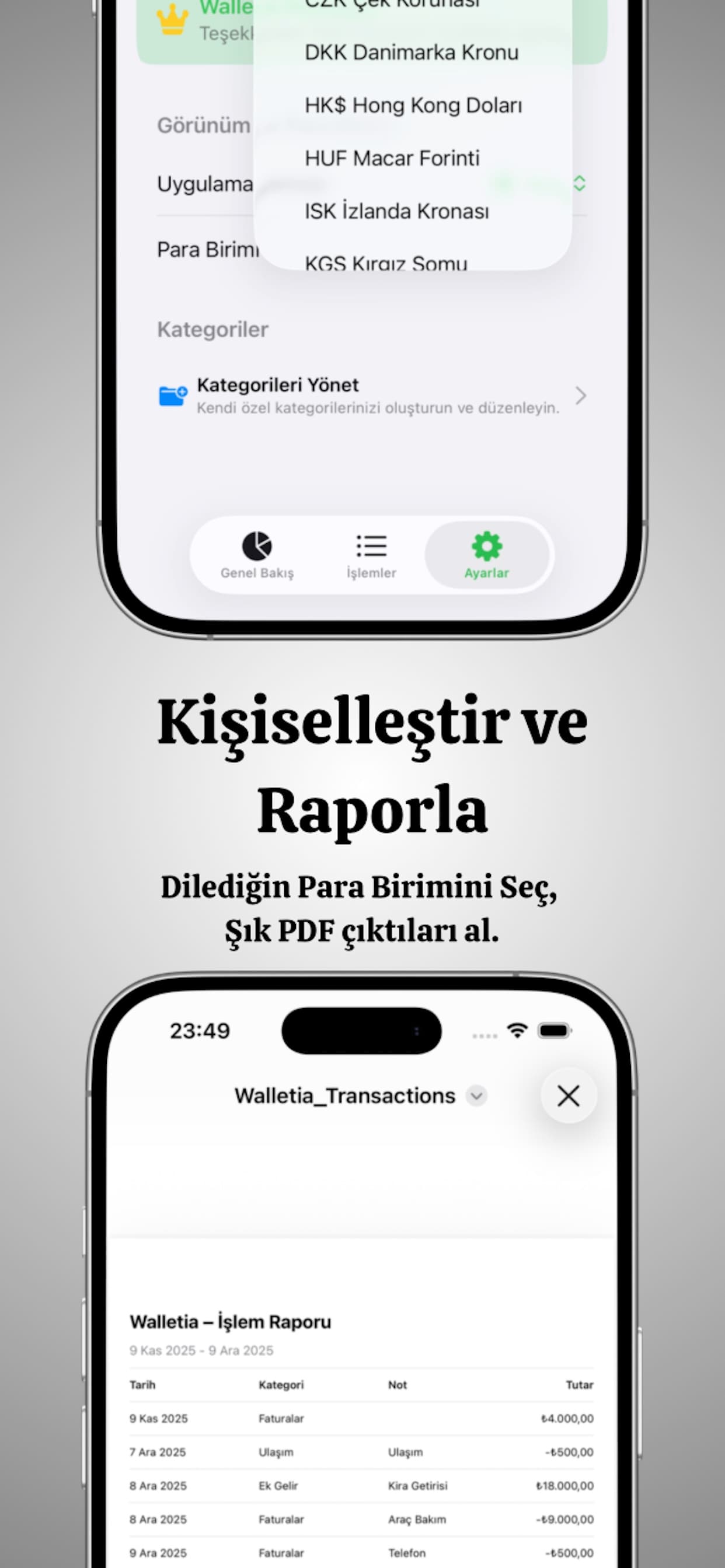 WALLETIA Mobil Ekran 5