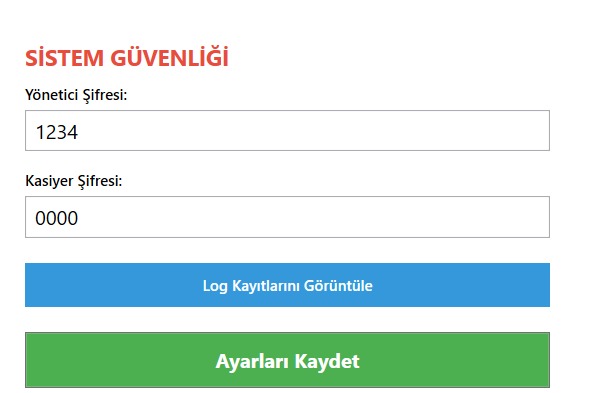 Şifre Ayarlama